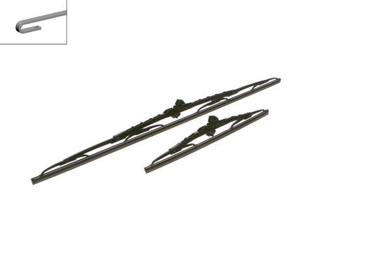 BOSCH Torkarblad, Förarsida, Passagerarsida Twin - P321436 - fiat, honda, hyundai, kia, nissan, suzuki, toyota