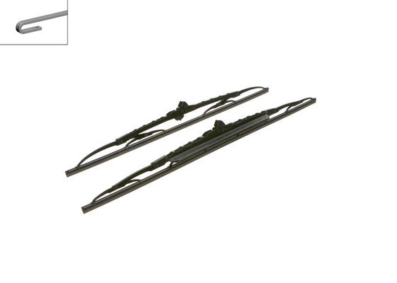 BOSCH Torkarblad, Fram, Förarsida, Passagerarsida Twin - P321437 - chevrolet, citroën, lancia, lexus, mitsubishi, nissan, opel, peugeot, renault, saab