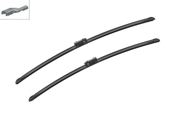 BOSCH Flatblade-torkarblad, Fram, Förarsida, Passagera - P580271 - ford, renault - OE 1788433, 1829009, 1829012