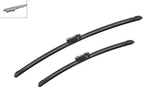 BOSCH Flatblade-torkarblad, Fram, Förarsida, Passagera - P580272 - audi, bmw, jaguar - OE 61 61 2 349 870