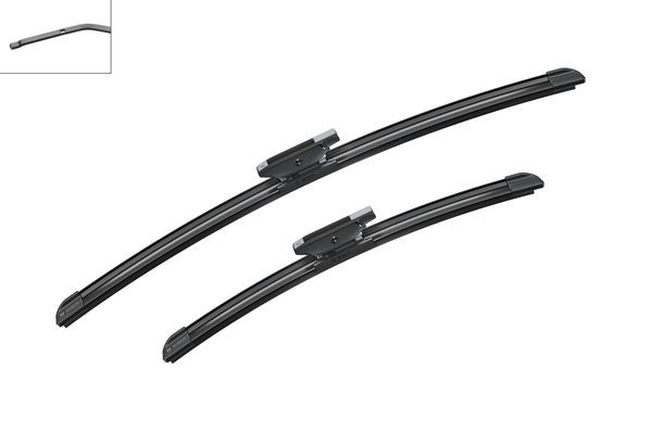 BOSCH Torkarblad, Fram, Förarsida, Passagerarsida - P580277 - renault, smart - OE 453 824 13 00, 453 824 14 00, 4538241300