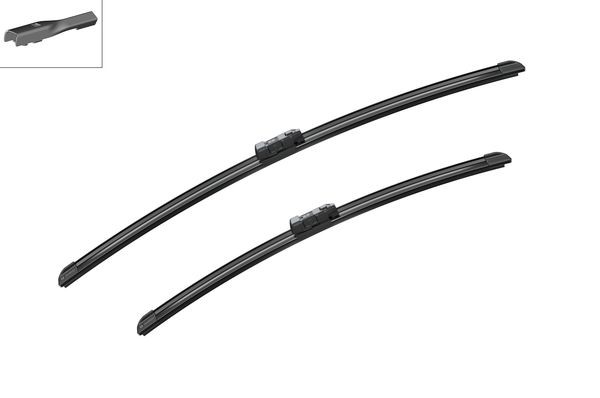 BOSCH Flatblade-torkarblad, Fram, Förarsida, Passagera - P580290 - audi, volvo - OE 31349377, 4K1 998 002, 4K1 998 002 B