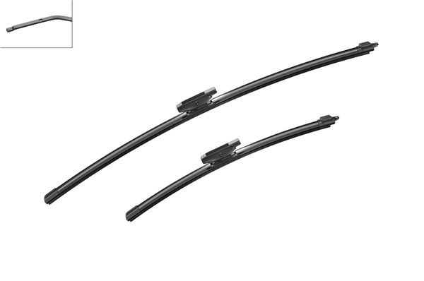 BOSCH Torkarblad, Fram, Förarsida, Passagerarsida - P801668 - citroën c4 cactus, c4 cactus van - OE 16 118 702 80, 16 118 704 80