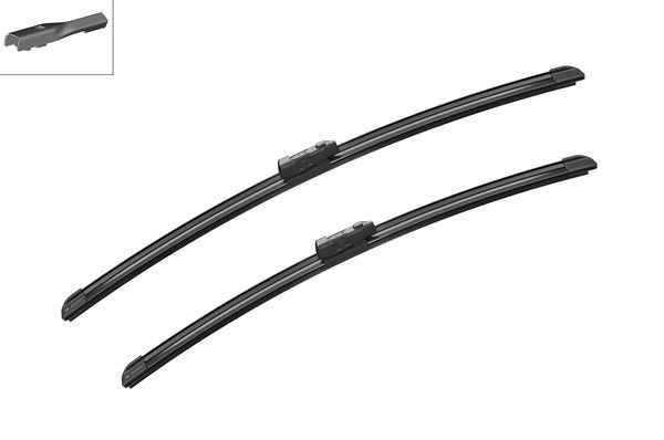 BOSCH Torkarblad, Fram, Förarsida, Passagerarsida - P801622 - mini mini clubman - OE 61 61 0 046 517