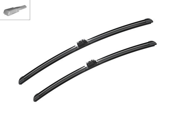 BOSCH Torkarblad, Fram, Förarsida, Passagerarsida - P801598 - mercedes-benz - OE 213 820 57 01, 247 820 05 02, A 213 820 57 01
