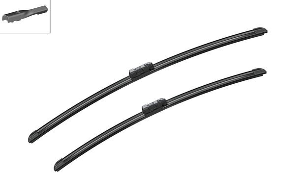 BOSCH Torkarblad, Fram, Förarsida, Passagerarsida - P801544 - polestar, porsche, seat, skoda, vw - OE 5NB 998 002