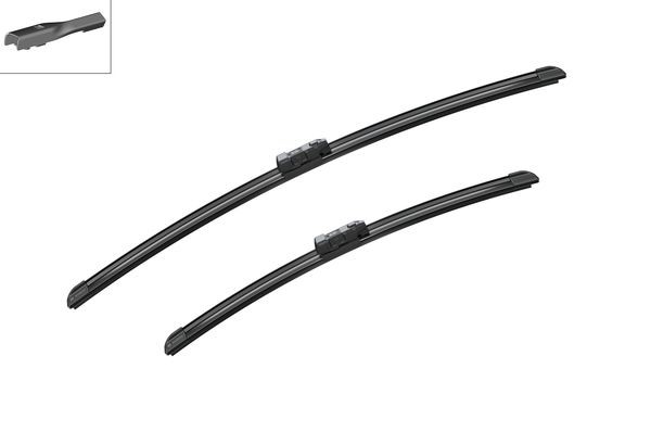 BOSCH Torkarblad, Fram, Förarsida, Passagerarsida - P840938 - dacia, ford usa, jeep, skoda, smart, vw - OE 2K1 955 425 E, 2K1 998 002, 5E1 955 425 A