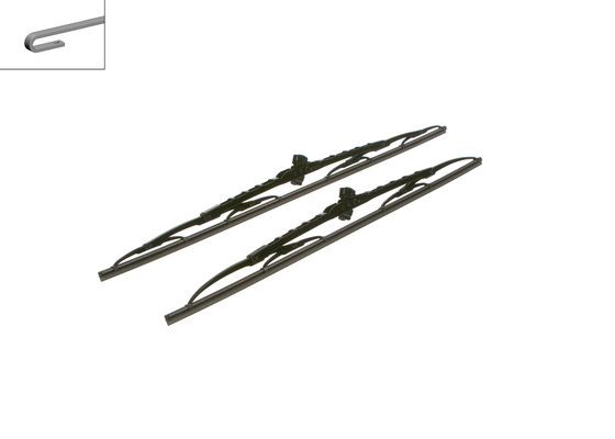 BOSCH Torkarblad, Förarsida, Passagerarsida Twin - P321508 - bmw, chevrolet, fiat, honda, infiniti, lancia, lexus, mercedes-benz, mitsubishi, nissan,