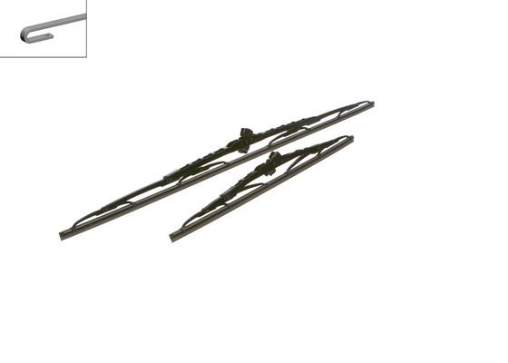 BOSCH Torkarblad, Förarsida, Passagerarsida Twin - P321513 - acura, honda, hyundai, infiniti, kia, lexus, maserati, mazda, mitsubishi, nissan, peugeot