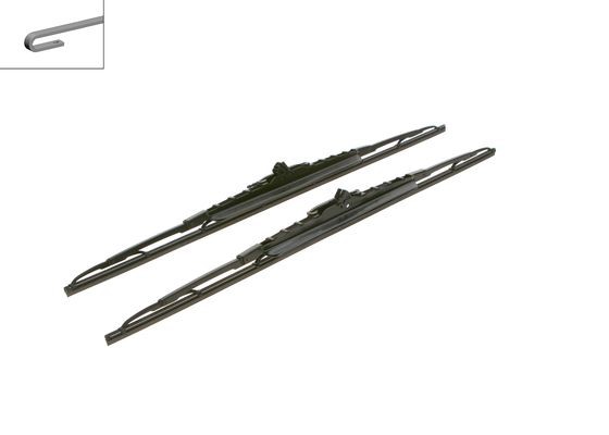 BOSCH Torkarblad, Fram, Förarsida, Passagerarsida Twin - P321516 - citroën c8, c8 van, fiat ulysse, lancia phedra, peugeot 807, 807 van