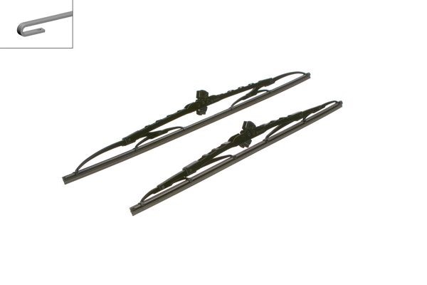 BOSCH Torkarblad, Förarsida, Passagerarsida Twin - P321519 - aston martin, audi, cadillac, chrysler, citroën, daihatsu, dodge, fiat, honda, hyundai, k