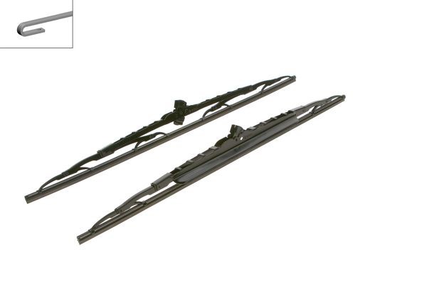 BOSCH Torkarblad, Fram, Förarsida, Passagerarsida Twin - P321530 - cadillac, chevrolet, saab