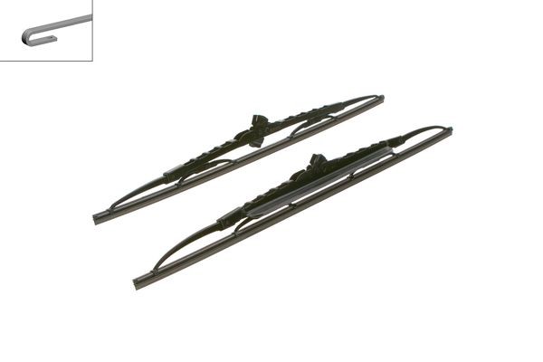 BOSCH Torkarblad, Fram, Förarsida, Passagerarsida Twin - P321544 - mitsubishi, opel, toyota, vauxhall - OE 6272206, 90559602, 90559603