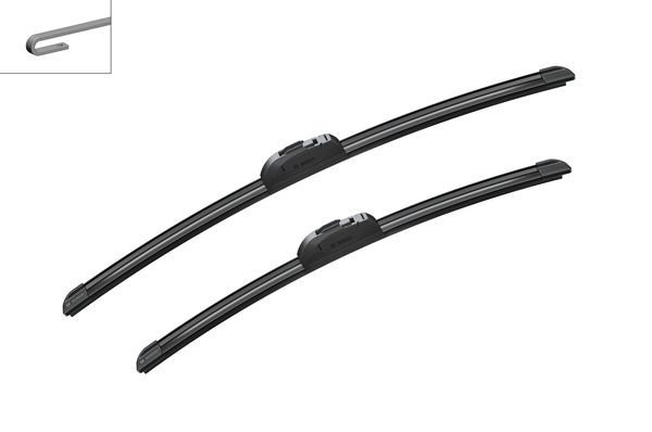 BOSCH Flatblade-torkarblad, Förarsida, Passagerarsida - P321551 - aston martin, chrysler, citroën, daihatsu, dodge, fiat, honda, hyundai, infiniti, is