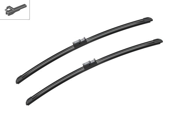 BOSCH Torkarblad, Fram, Förarsida, Passagerarsida - P321567 - skoda superb i, vw passat b5.5, passat b5.5 variant