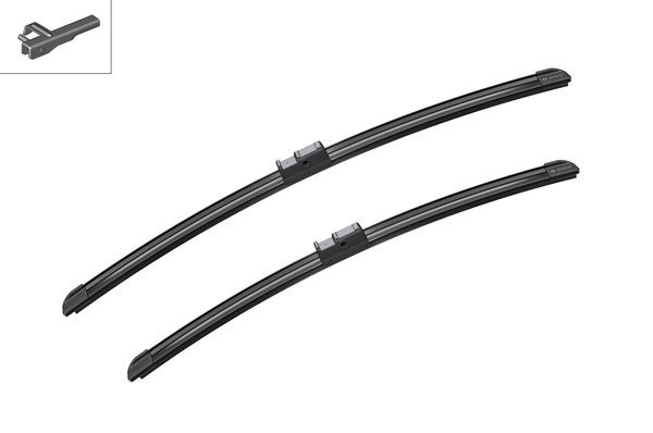 BOSCH Flatblade-torkarblad, Fram, Förarsida, Sidoinsta - P321570 - mazda, vw