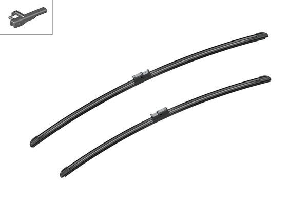 BOSCH Torkarblad, Fram, Förarsida, Passagerarsida - P321593 - renault modus / grand modus - OE 77 11 230 018