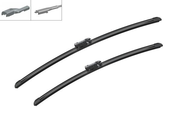 BOSCH Flatblade-torkarblad, Fram, Förarsida, Passagera - P321597 - chevrolet, fiat, land rover, volvo, vw - OE 5N1 998 002, LR078304, LR078306