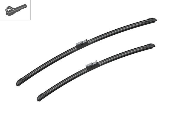 BOSCH Flatblade-torkarblad, Fram, Förarsida, Sidoinsta - P321600 - bmw, ford usa