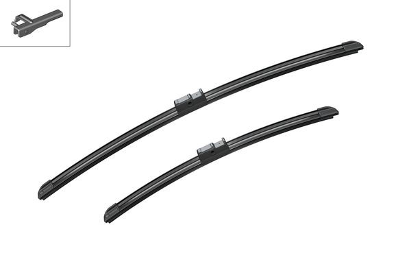 BOSCH Flatblade-torkarblad, Fram, Förarsida, Sidoinsta - P321601 - alfa romeo 147, gt