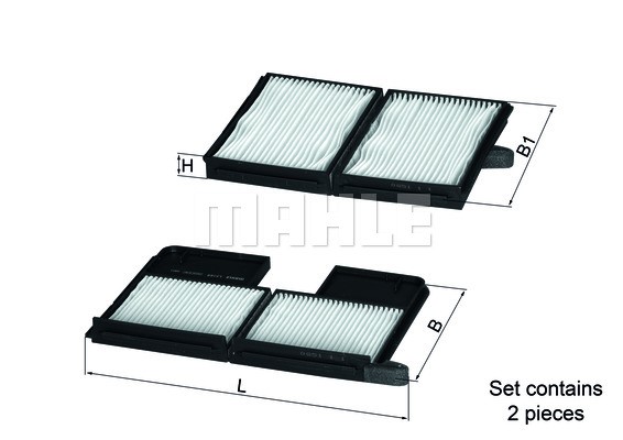 Kupefilter - P589777 - toyota - OE 8888020080, 8888020130