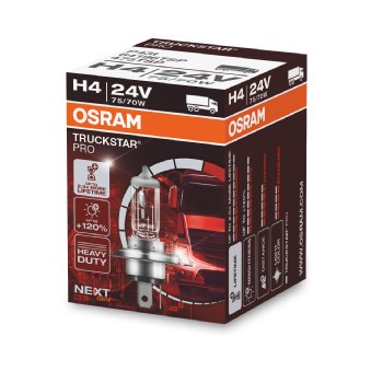 Halogenlampa OSRAM TRUCKSTAR PRO H4 P43t - P390048 - iveco, mercedes-benz, renault trucks