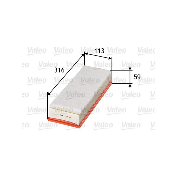 VALEO Luftfilter - P572217 - citroën, peugeot, suzuki - OE 1378073J00, 13780-73J00, 1378073J00000