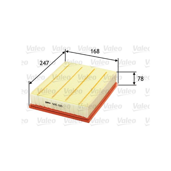 VALEO Luftfilter - P642869 - alpina, audi, bmw, skoda, vw - OE 058133843, 13711736675, 13721702158