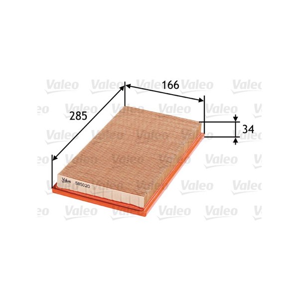 VALEO Luftfilter - P642871 - fiat, infiniti, ldv, nissan, subaru, suzuki - OE 1378054LA0, 13780-54LA0, 16500V0100