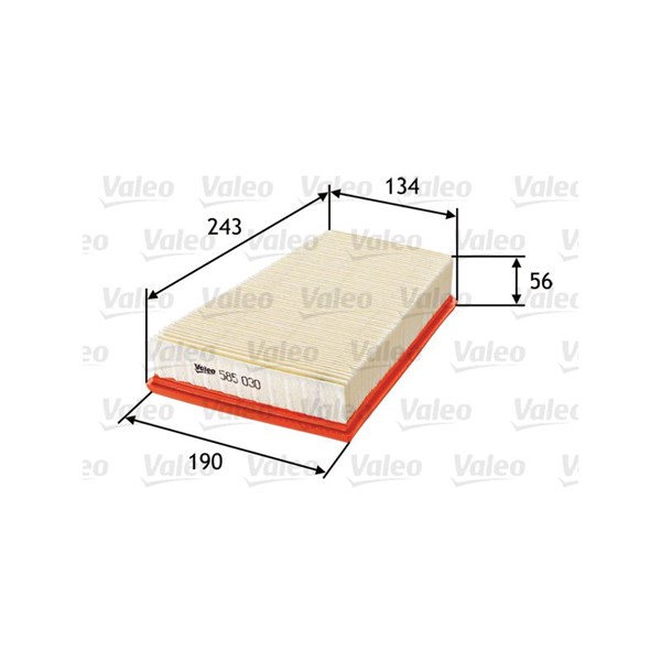 VALEO Luftfilter - P642875 - mercedes-benz, nissan, renault - OE 1654600Q4D, 16546-00Q4D, 165462862R