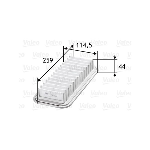 VALEO Luftfilter - P642900 - citroën, daihatsu, peugeot, subaru, toyota - OE 1444PV, 1444-PV, 1444PW