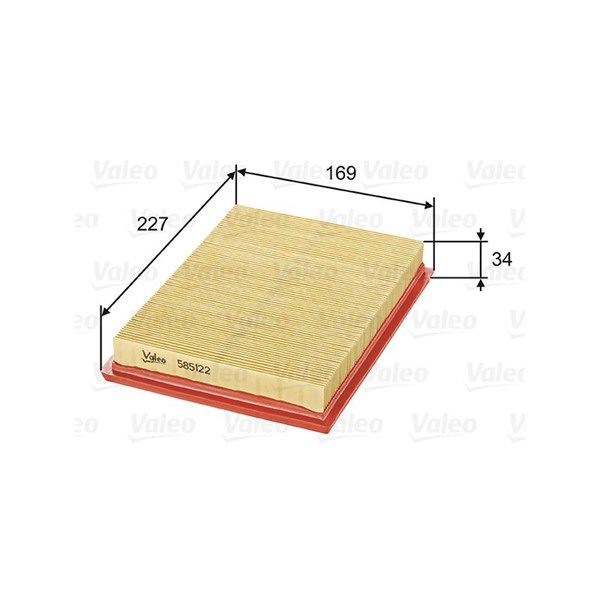 VALEO Luftfilter - P572228 - honda, infiniti, nissan, renault, subaru - OE 1654617B00, 16546-17B00, 165461HC2A