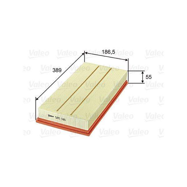 VALEO Luftfilter - P642961 - audi, land rover, porsche, vw - OE 7L0129620, 7P0129620, 7P0129620A