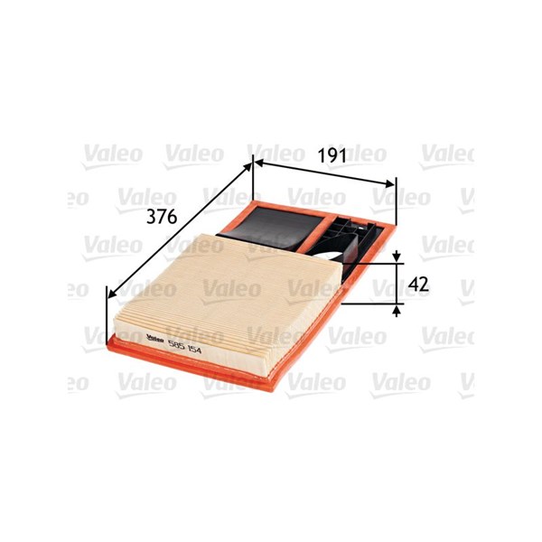 VALEO Luftfilter - P642966 - seat, skoda, vw - OE 036129620H, 036129620J, 36129620H