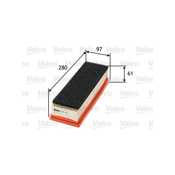 VALEO Luftfilter - P642984 - alfa romeo, fiat, ford, lancia - OE 1542 777, 1542777, 1706 917