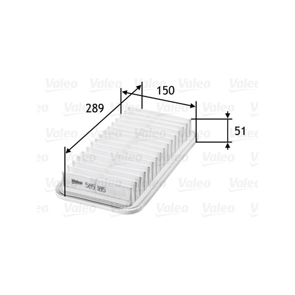 VALEO Luftfilter - P642985 - subaru, toyota - OE 16546JB000, 178010D010, 17801-0D010