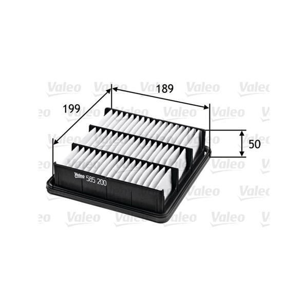 VALEO Luftfilter - P572236 - hyundai, kia - OE 281132H000, 28113-2H000, S281132H000