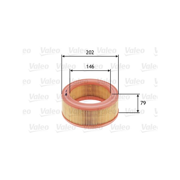 VALEO Luftfilter - P643101 - renault 10, 4, 4 skåp/stor limousine, 6, 8, estafette, rodeo 4, rodeo 6 - OE 0008549061, 0854906100, 0855510100