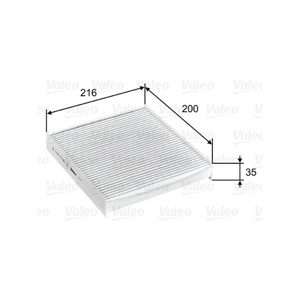 VALEO Kupefilter - P644505 - dacia, nissan, renault - OE 272773016R, 272775FA0A, 27277-5FA0A