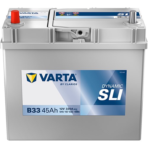 Startbatteri Varta Dynamic Sli B33 12v 45ah 330a - P654386 - daihatsu, ford, honda, ldv, lotus, mazda, mitsubishi, nissan, rover, subaru, suzuki, toyo