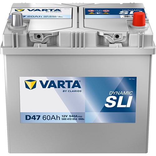 Startbatteri Varta Dynamic Sli D47 12v 60ah 540a - P654393 - acura, alfa romeo, alpina, audi, bmw, chevrolet, citroën, daewoo, fiat, ford, honda, hyun