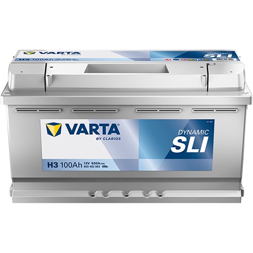 Startbatteri Varta Dynamic Sli H3 12v 100ah 830a, Baga - P654411 - alfa romeo, alpina, aston martin, audi, austin, bmw, chevrolet, chrysler, citroën,
