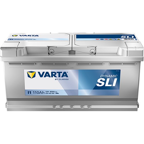Startbatteri Varta Dynamic Sli I1 12v 110ah 920a, Baga - P654412 - audi, bmw, citroën, fiat, hyundai, iveco, land rover, lexus, nissan, opel, peugeot,