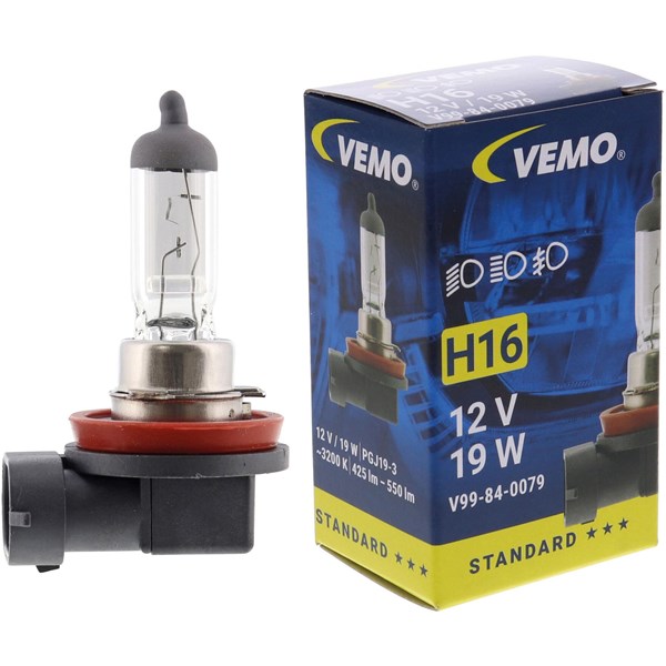 VEMO Halogenlampa H16 PGJ 19-3 12V - P896310 - dacia, fiat, isuzu, lada, lexus, mitsubishi, nissan, opel, renault, skoda, ssangyong, subaru, suzuki, t