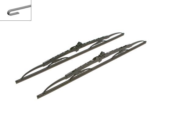 BOSCH Torkarblad, Fram, Förarsida, Passagerarsida - P1034306 - alfa romeo, alpina, audi, bmw, cadillac, chevrolet, chrysler, honda, jaguar, jeep, lada