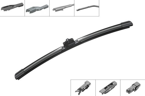 BOSCH Torkarblad, Fram, Passagerarsida Aerotwin Plus - P1034310 - abarth, chevrolet, fiat, ford, hyundai, kia, lada, mitsubishi, nissan, opel, renault