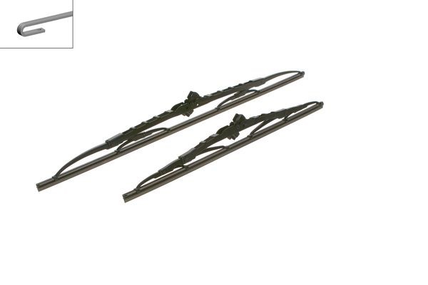 BOSCH Torkarblad, Förarsida, Passagerarsida Twin - P1034325 - alfa romeo, chevrolet, dacia, daewoo, ford, hyundai, kia, mazda, nissan, opel, renault,