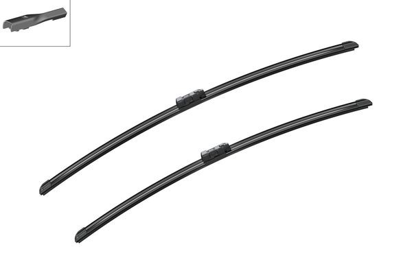 BOSCH Torkarblad, Fram, Förarsida, Passagerarsida - P1034330 - vw - OE 7C1 998 002