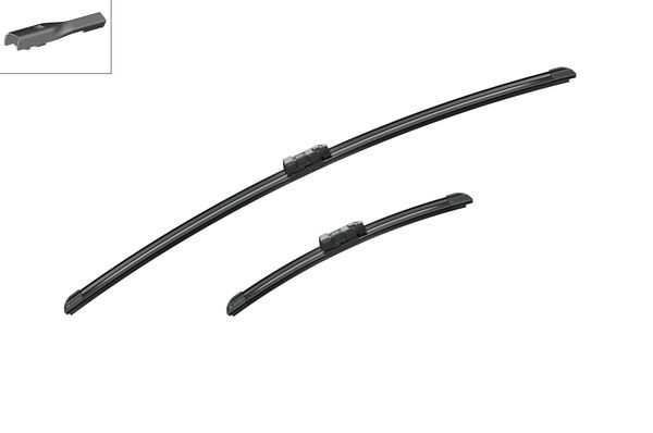 BOSCH Torkarblad, Fram, Förarsida, Passagerarsida - P1034335 - ford, mitsubishi, renault, toyota - OE 2169786, 2169787