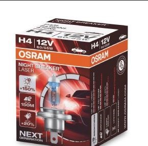 Halogenlampa OSRAM NIGHT break LASER next gen H4 P43t - P1047205 - citroën, mercedes-benz, vw